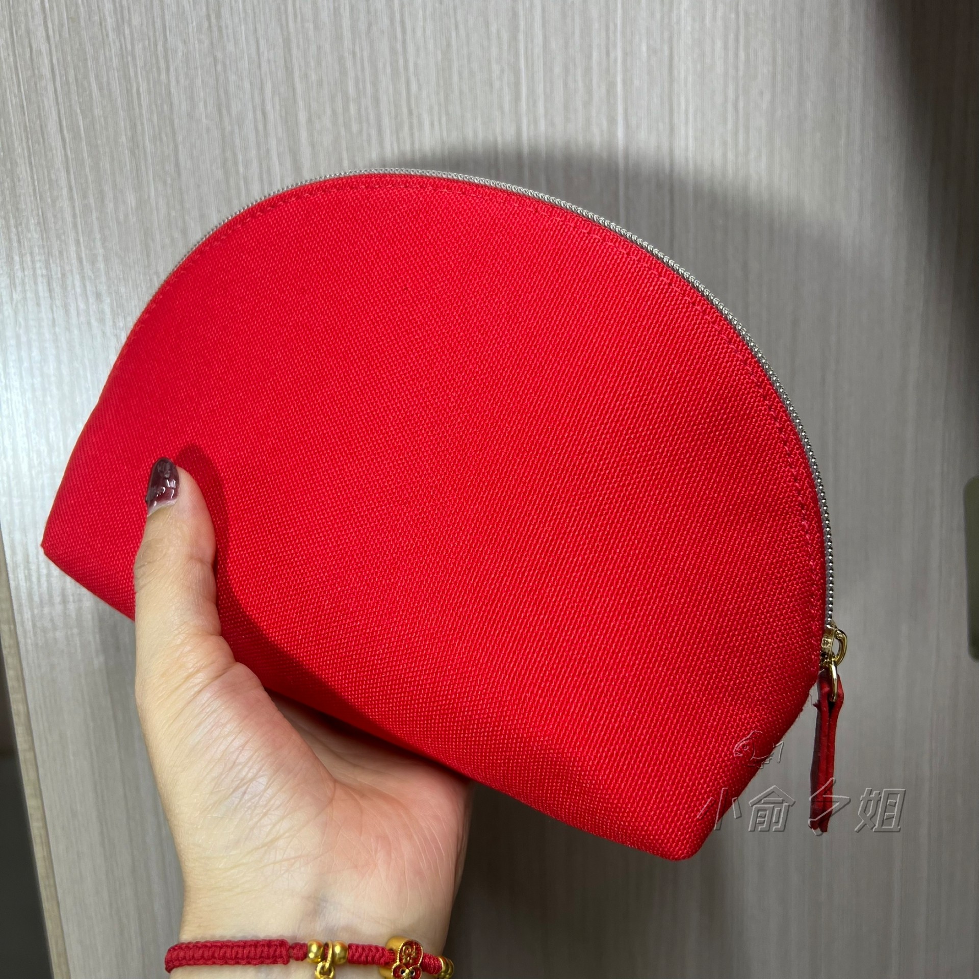 资生堂新款喜庆手拿包厚实帆布收纳包化妆包贝壳型,淘宝优惠券,粉丝福利购,淘宝优惠卷