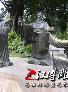 玻璃钢情景少数民族风仿铜可定制