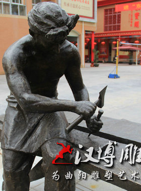 玻璃钢景观人物雕塑定制