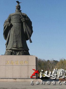 精雕宴玻璃钢古代人物雕塑