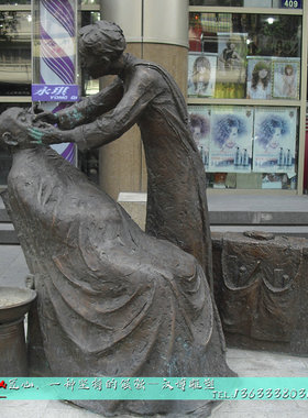 古代风定制广场步行街塑像铸铜