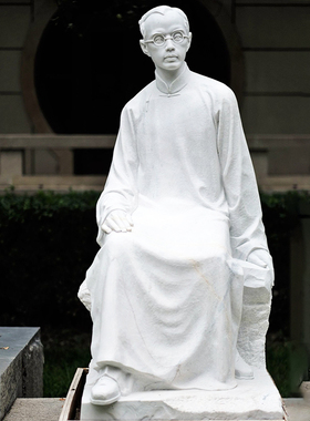 历史名人张澜雕像玻璃钢铸铜材质