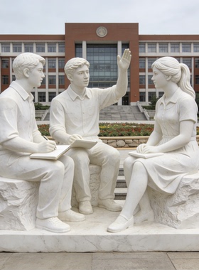 汉白玉拉小提琴女孩人物雕塑定制