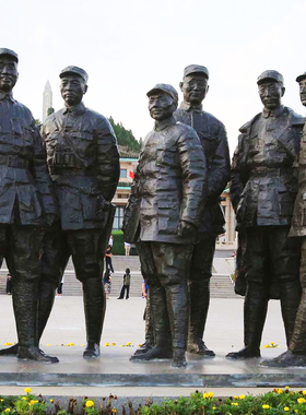 玻璃钢铸铜校园名人雕像定制