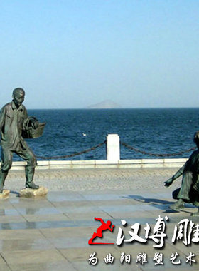 玻璃钢树脂仿铜人物雕塑小孩