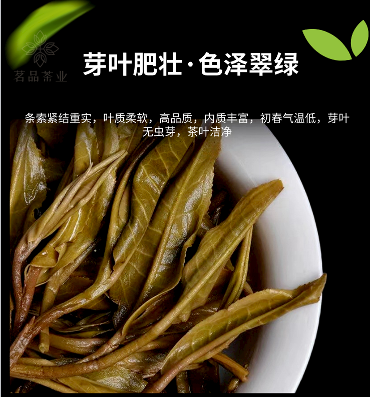 锦香布朗山大树茶357g生茶早春普洱茶云南勐海老班章生茶七子饼茶