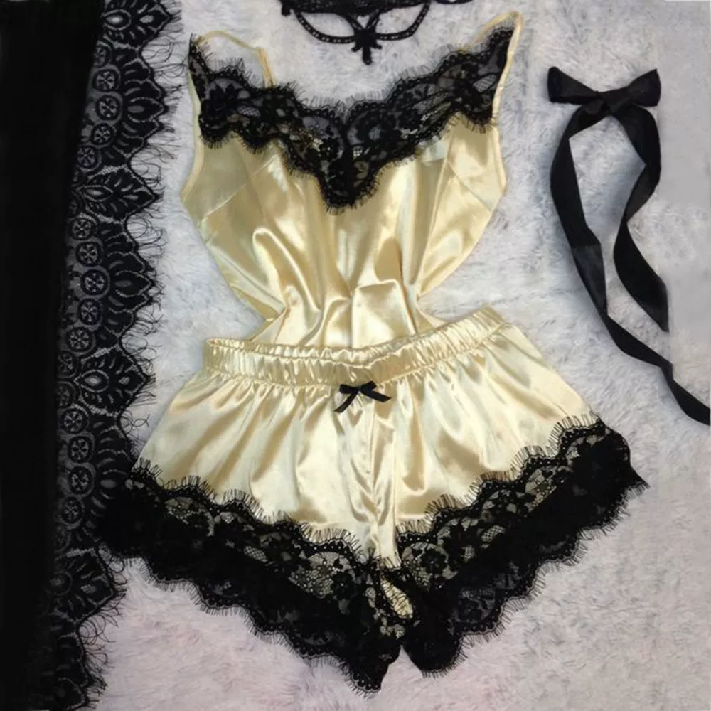 Ирие Искушение Babydoll ночнушка топ-кими и комплект из шорт