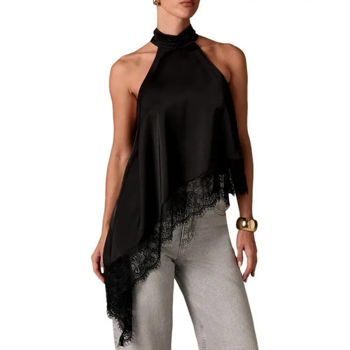 露背修身纯色吊带 Top backless slim fit solid color suspender - 图3