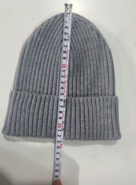 Knitted hat - solid color single-layer warm hat跨境针织帽