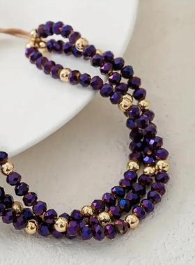 Bohemian niche handcrafted beaded bracelet for ladies手链女