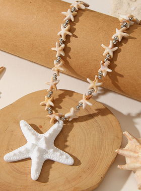 Cross-border Bohemian Beach-Themed Coastal Jewelry休闲项链女