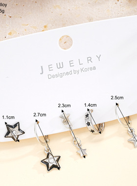 New sweet and cool women's ear buckle accessories女组合耳钉