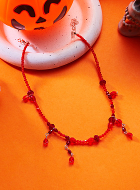 etro crystal beaded fringed collar necklace for women项链女