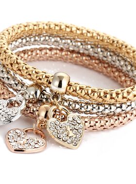 Alloy elastic butterfly pendant bracelet for women时尚手链女