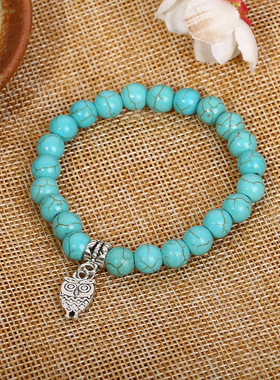 A Bohemian ethnic-style turquoise bracelet gift for ladies女