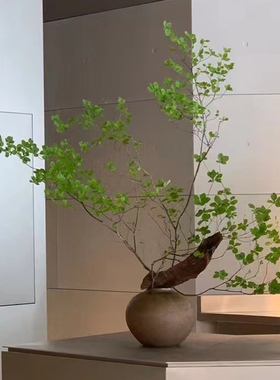 复古仿旧金属插花装饰摆件景德镇