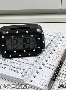 韩系ins桌面黑色波点迷你