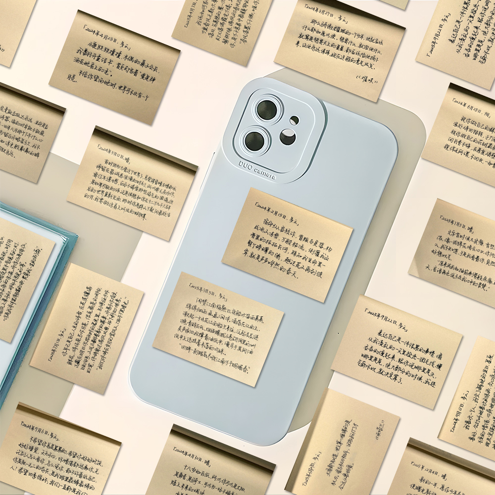 128张每日情话贴纸创意情侣情书手写暖心语录文案装饰手账贴画diy - 图1