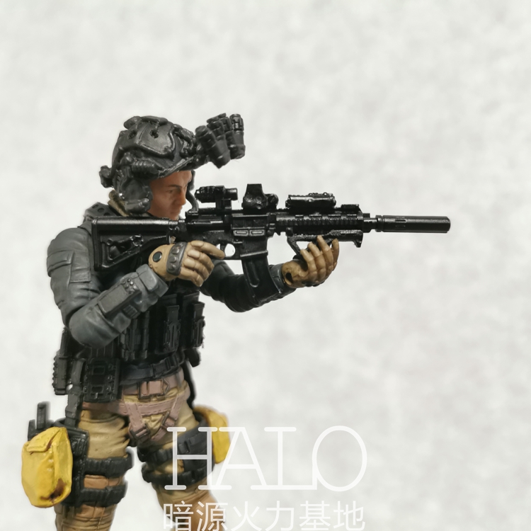 适配1:18暗源GIJOE酸雨行星绿谷 3.75寸兵人HK416/MK18武器配件-图0