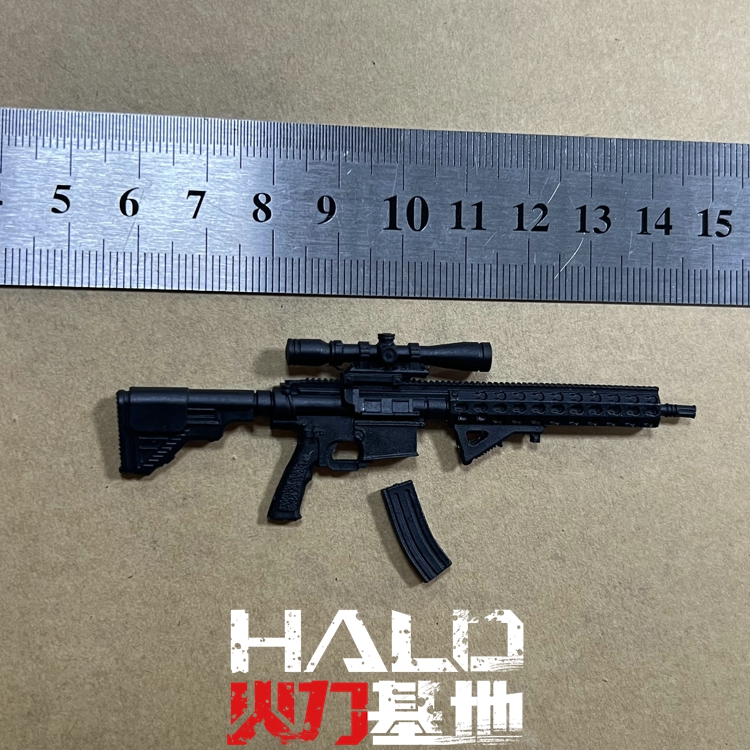 1/12雷霆战队适配6寸GIJOE特种部队AK突击枪机枪武器腿挂马甲配件-图2