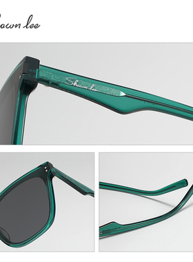 Shawnlee韩版绿色大框墨镜女