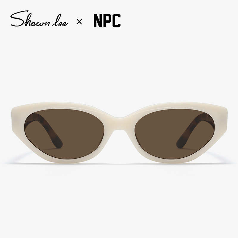 Shawnlee X NPC联名款复古猫眼墨镜女防紫外线防晒显脸小太阳眼镜