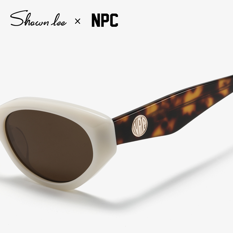 Shawnlee X NPC联名款复古猫眼墨镜女防紫外线防晒显脸小太阳眼镜
