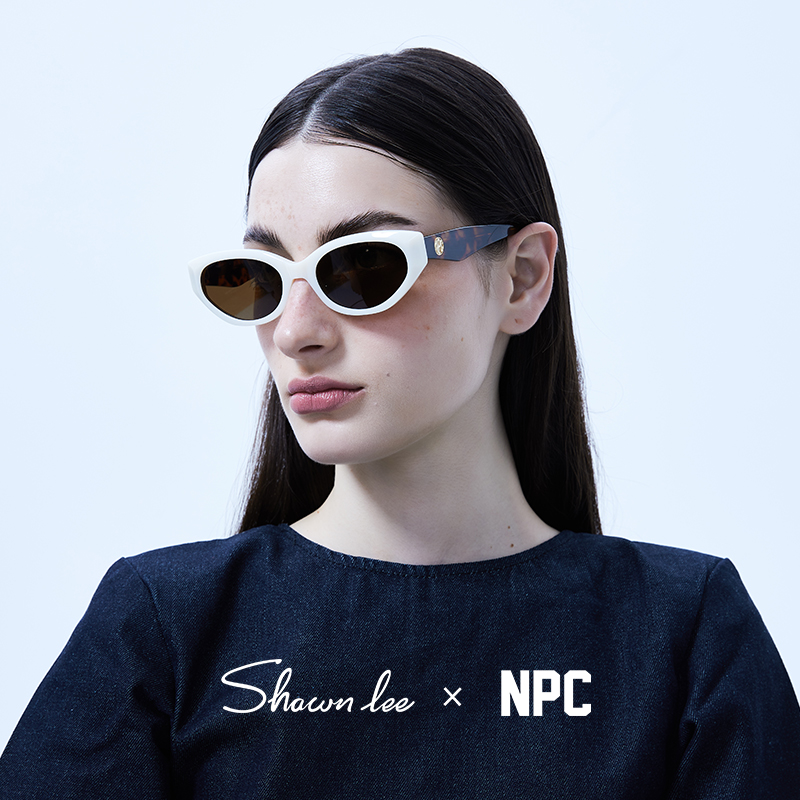 Shawnlee X NPC联名款复古猫眼墨镜女防紫外线防晒显脸小太阳眼镜