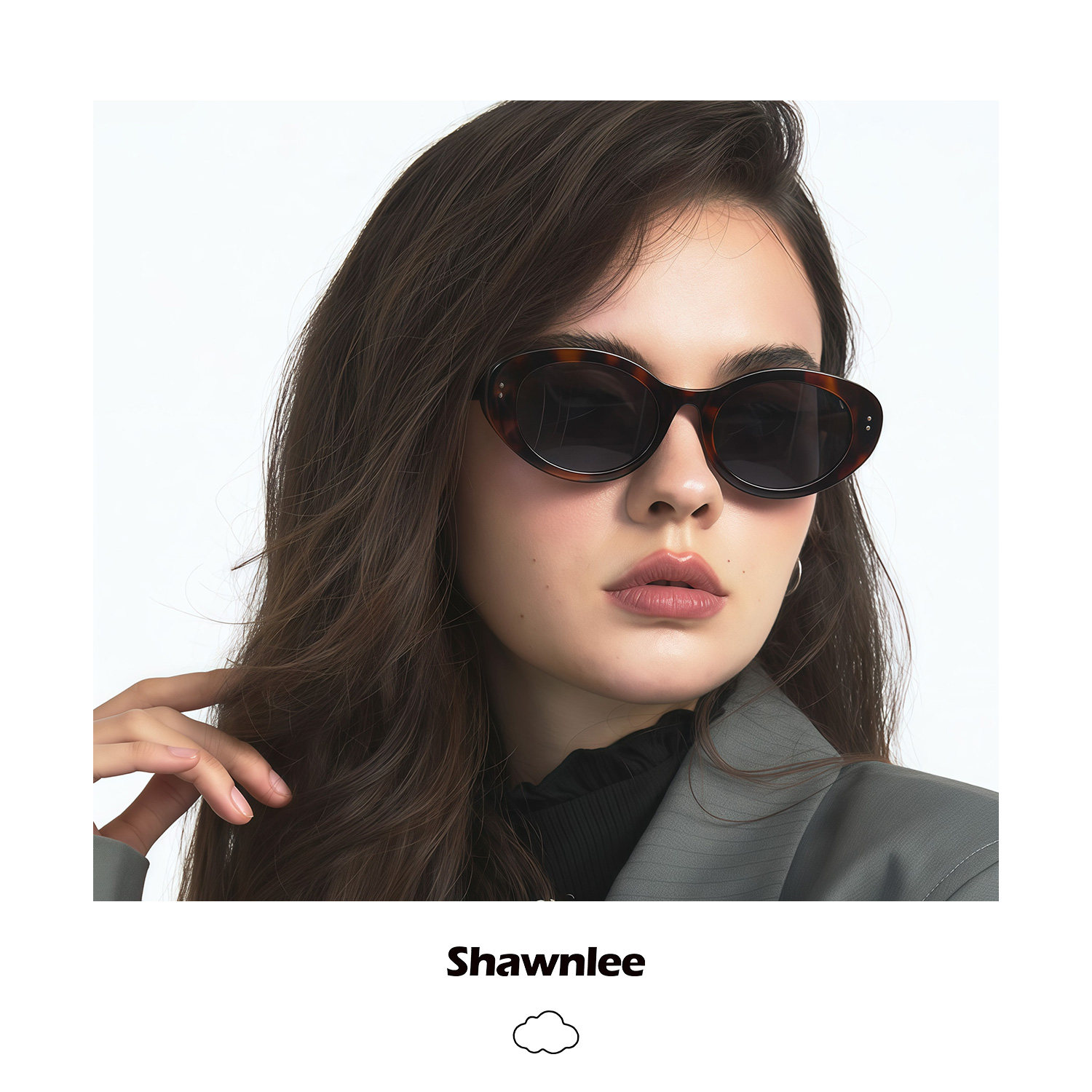 【胡可推荐】Shawnlee情人节限520礼物复古猫眼墨镜防晒太阳镜