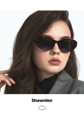 Shawnlee朱丹同款猫眼复古墨镜女