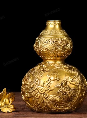 纯铜葫芦八仙福字家居工艺