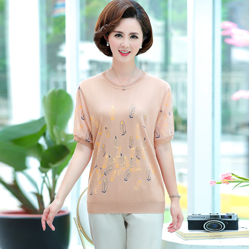 2020新款中老年女装短袖 xniguerl雪妮娇兰中老年女装