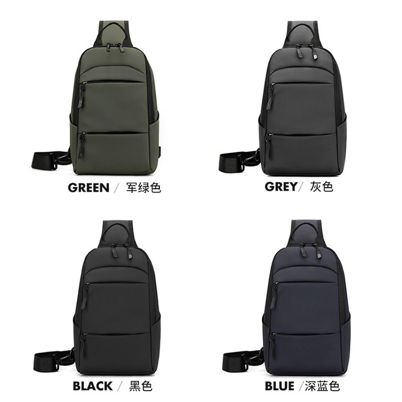 新款胸包男多功能斜挎包男士单肩包大容量胸前水杯包出行潮流背包,淘宝优惠券,粉丝福利购,淘宝优惠卷