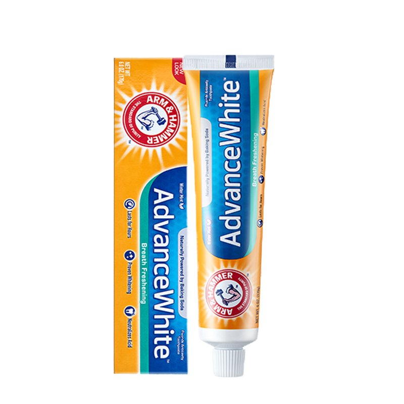 美国艾禾美170g进口焕白清新牙膏 零点居家日用牙膏