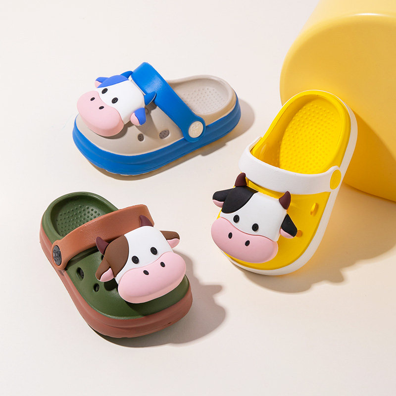 奶牛2026新款儿童洞洞鞋夏季防滑室内EVA男女宝宝凉拖鞋外穿1-3岁,淘宝优惠券,粉丝福利购,淘宝优惠卷