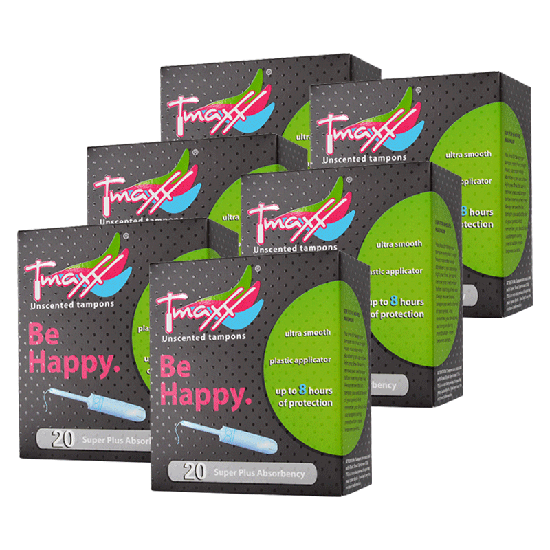 tmaxx内置卫生棉条6盒装月经棉棒 曼臣家居卫生棉条