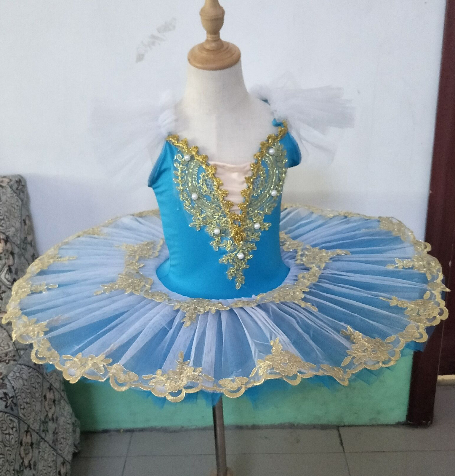 儿童粉色睡美人芭蕾tutu纱裙公主裙 pokoto连衣裙