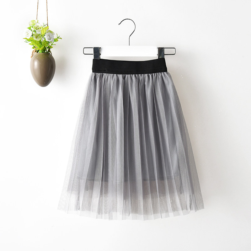 春秋新款中大儿童舞蹈纱裙半身裙 pokoto连衣裙