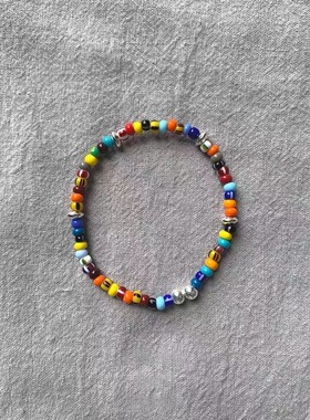 2026新款自由灵魂手工原创日系花园系列彩珠手串手链