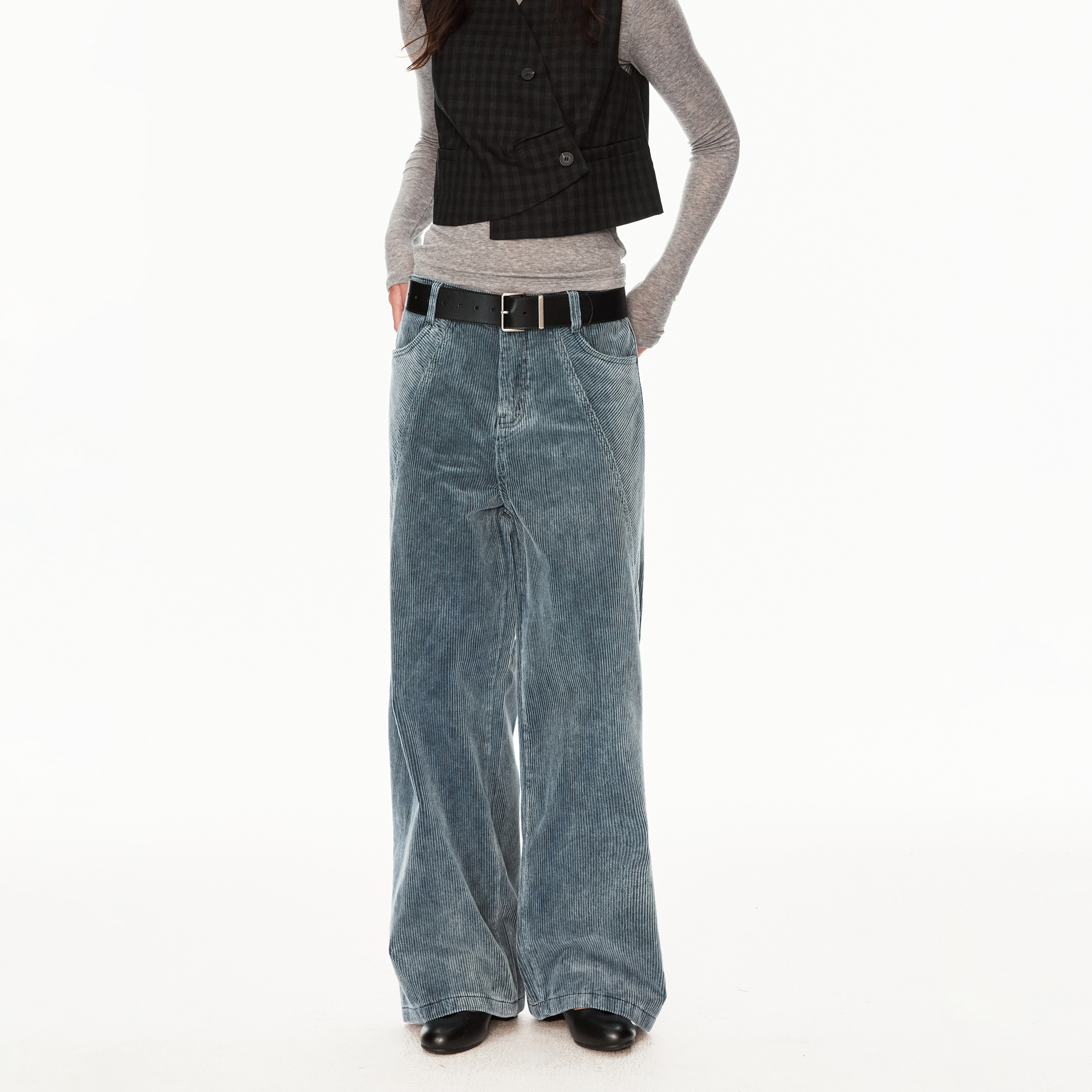 MADWITCH复古解构水洗灯芯绒牛仔裤男女痞帅百搭vintage休闲裤子,淘宝优惠券,粉丝福利购,淘宝优惠卷