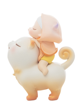 白夜童话猫将军果冻装创意摆件可爱汽车载装饰品小摆件送女生礼物