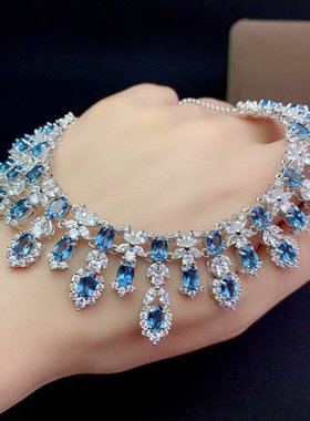 伯利尔S925女项链空托