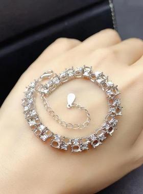 伯利尔女S925手链空托