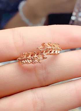 设计款麦穗群镶饰品配件S925纯银