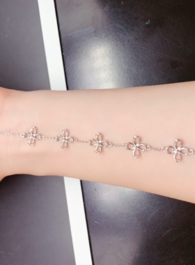 简约时尚3*5mm手链空托