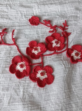 新品成品钩针纯棉蕾丝项链颈部修饰颈饰女