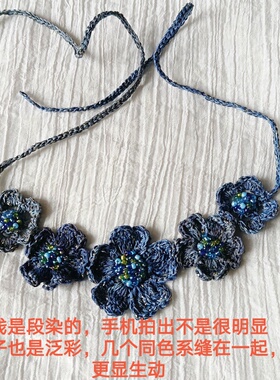夏季唯美原创纯手工编织项链