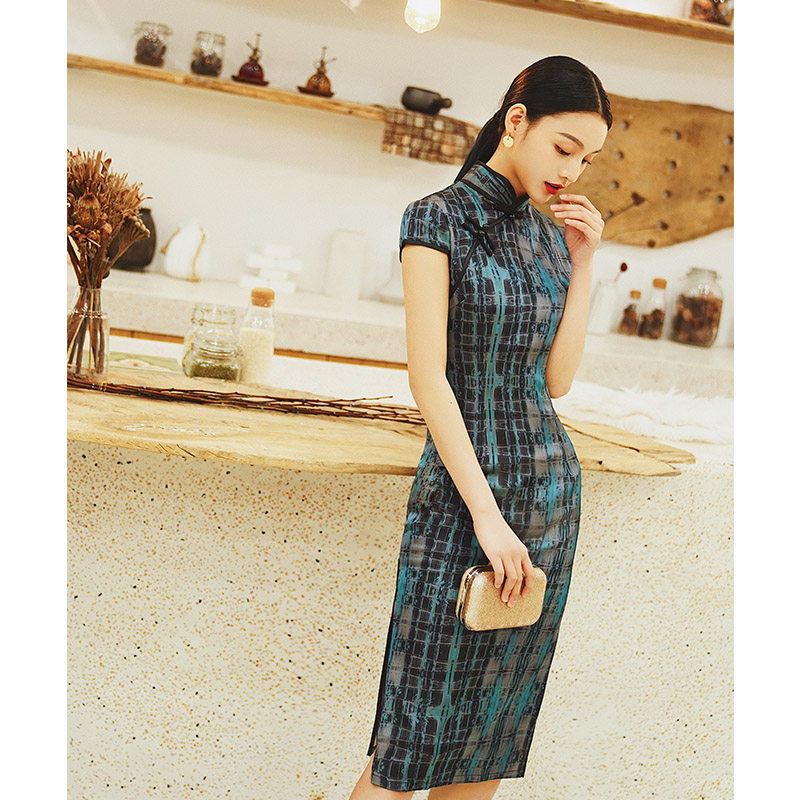 老上海旗袍2020改良年轻款连衣裙 夏宝妮旗袍