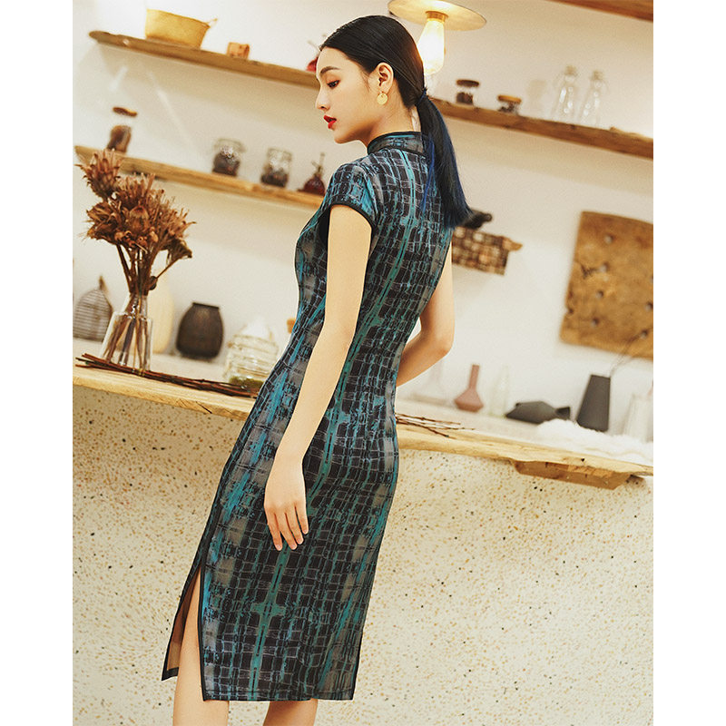 老上海旗袍2020改良年轻款连衣裙 夏宝妮旗袍