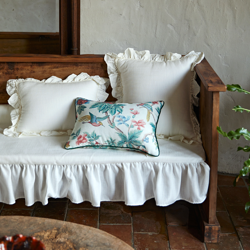 偏爱集抱枕复古客厅美式沙发靠垫高级感花园自然风东南亚轻奢靠枕